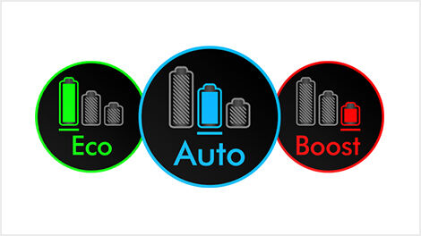 Tři výkonové režimy